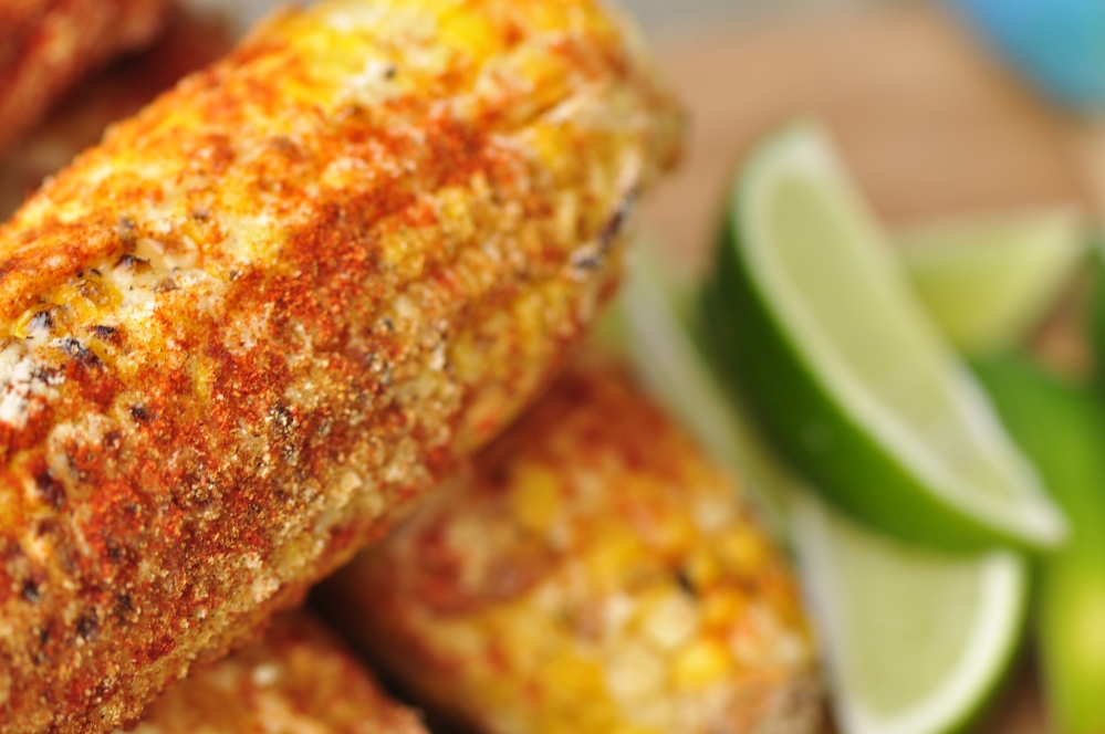 Close-up Mexican Grilled Corn